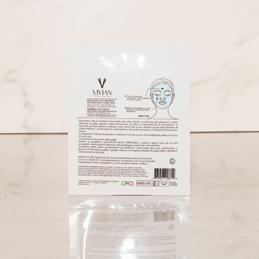 Maschera Viso al Bamboo - Antimacchia e punti neri