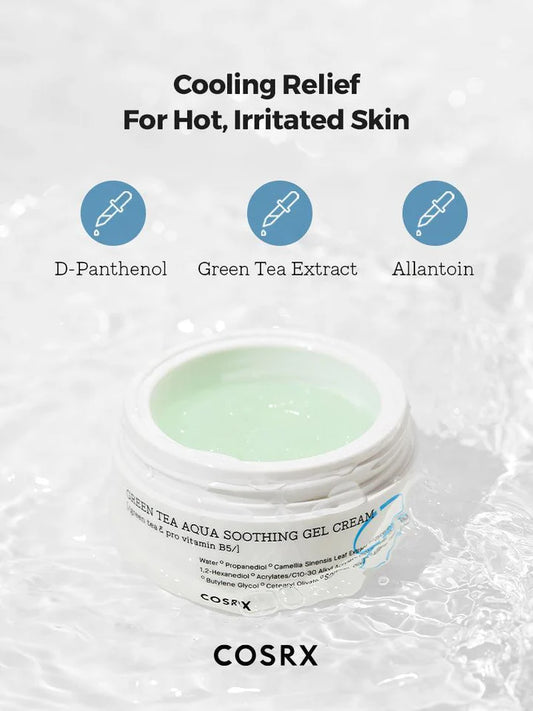 COSRX Crema gel lenitiva all'acqua di tè verde Hydrium 50ml